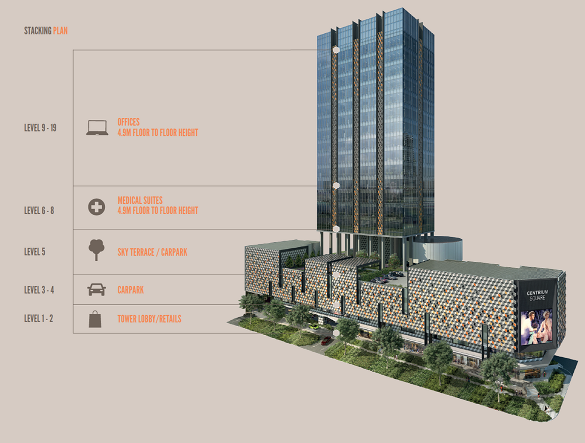 centrium square stacking plan