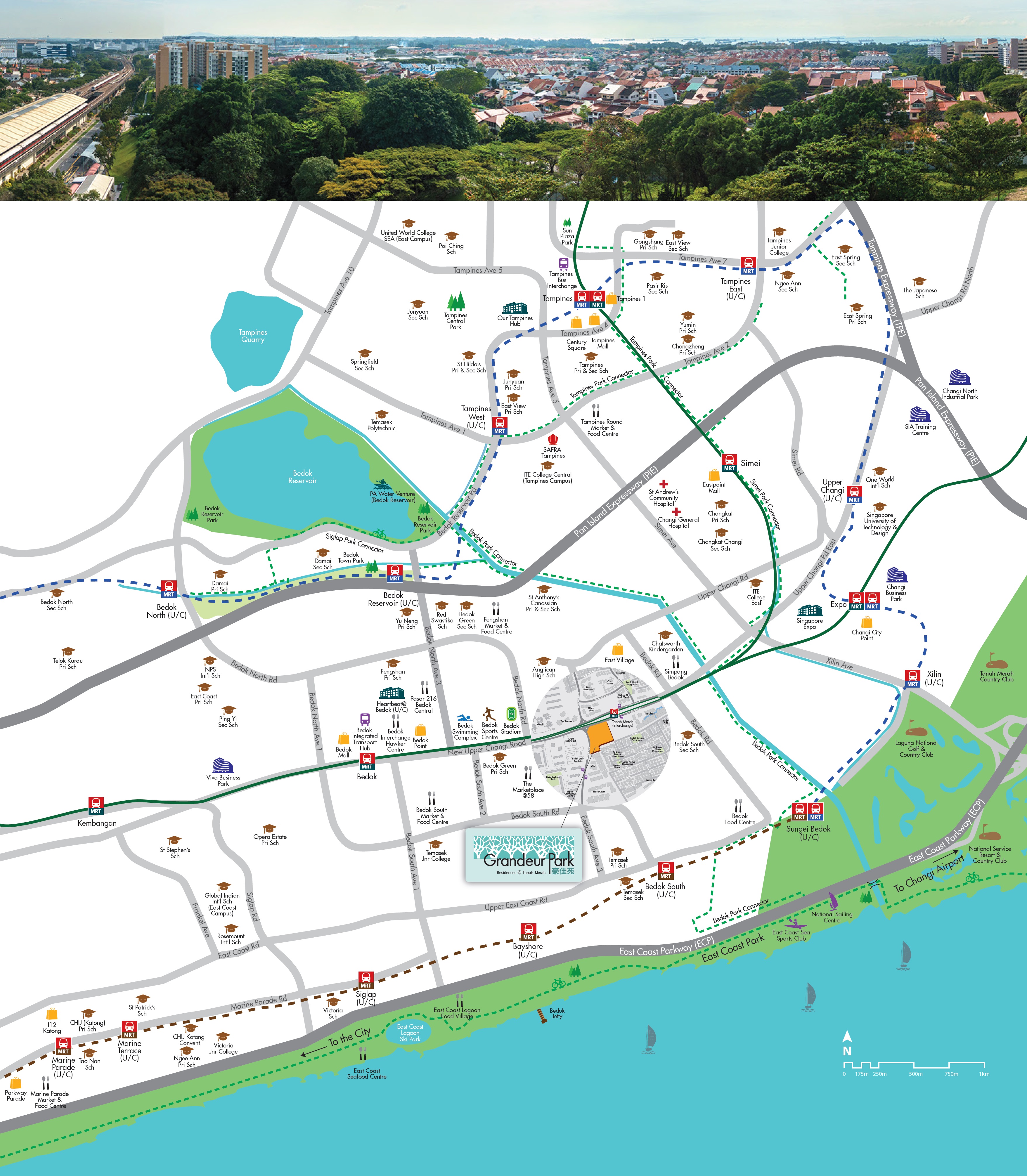 Grandeur Park Residences location map