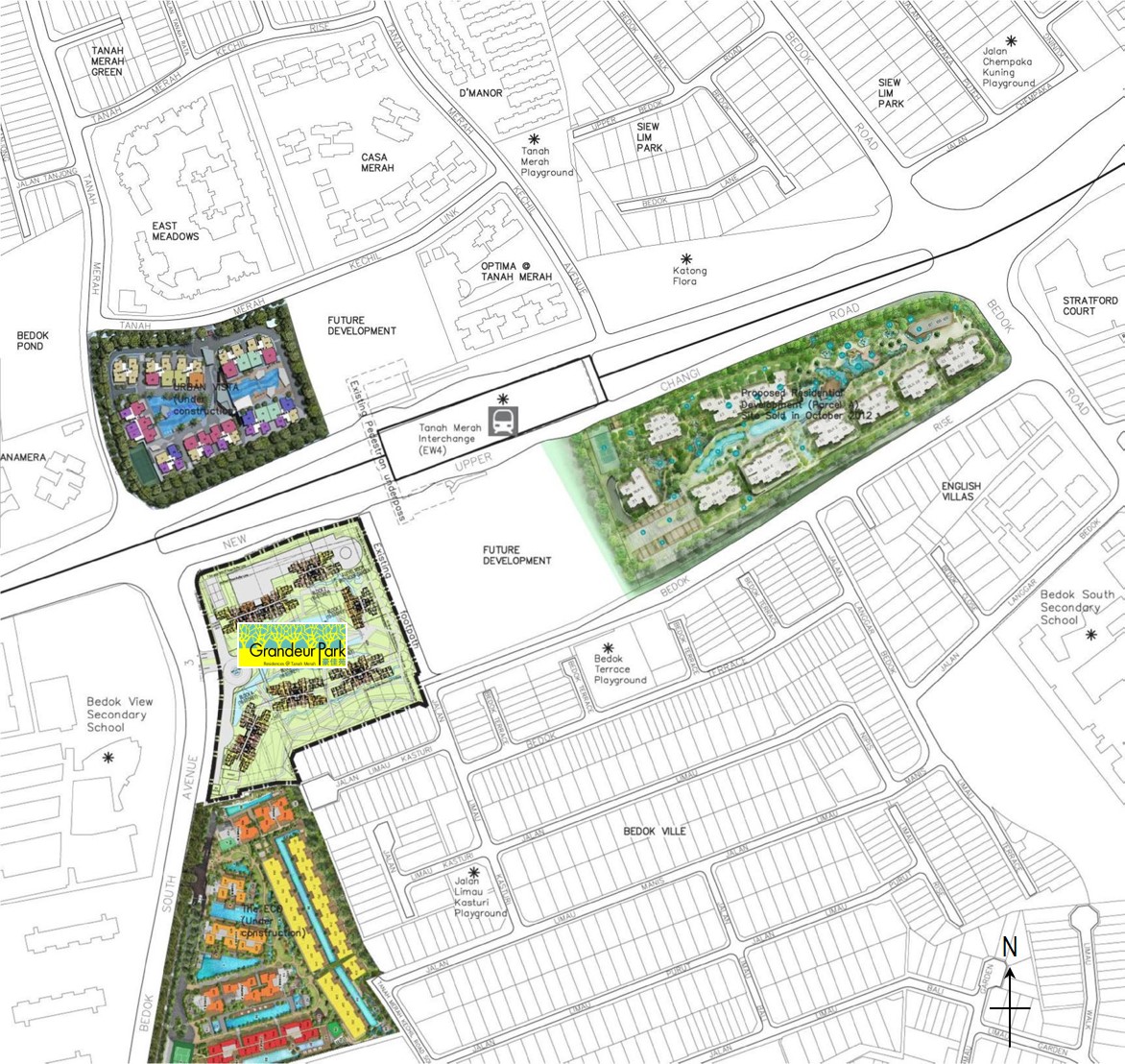 Grandeur Park Residences location map