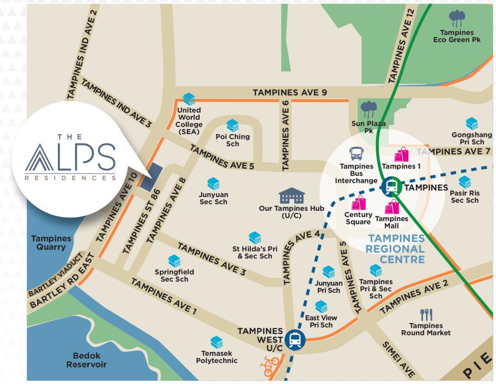 The Alps Residences location