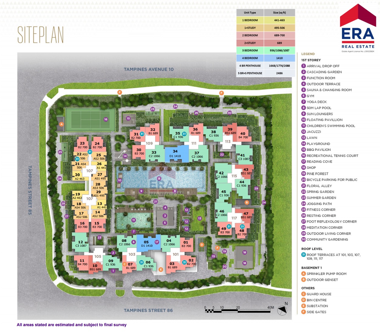 The Alps Residences site map